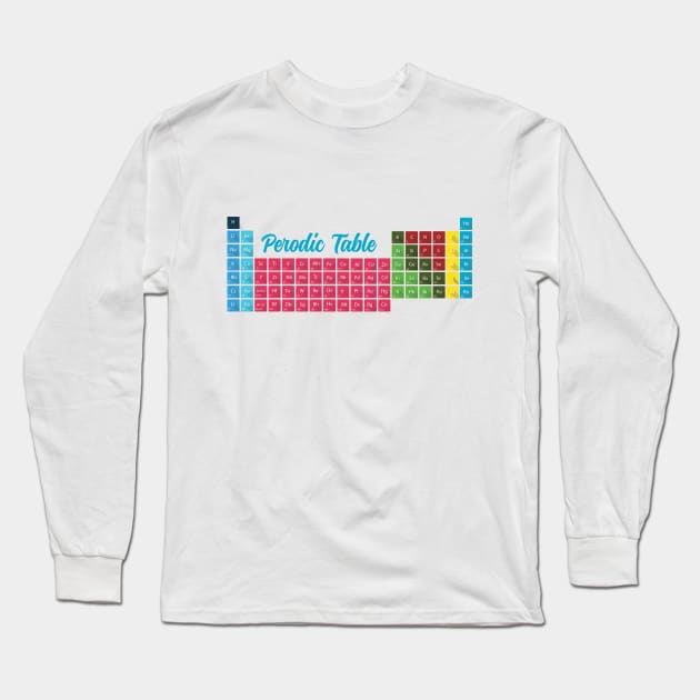 Periodic Table of Elements Long Sleeve T-Shirt by vladocar